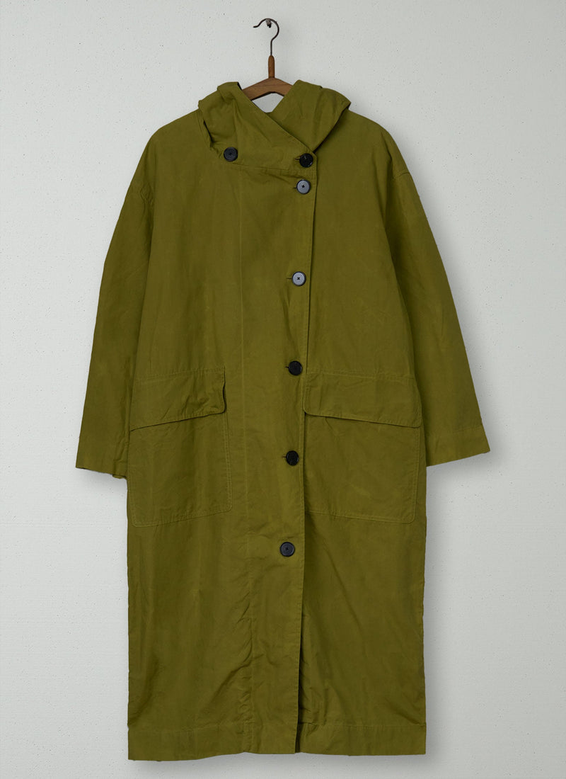 Reworn Hooded Parka Size XXSXS (158) | Seaweed