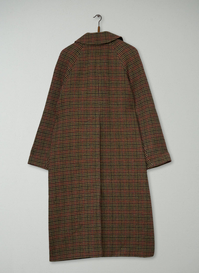 Reworn Check Raglan Coat Size M (166) | Multi