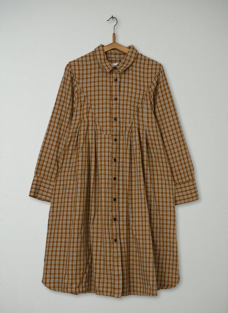 Reworn Check Swingy Shirt Dress Size 6 (1289) | Amber