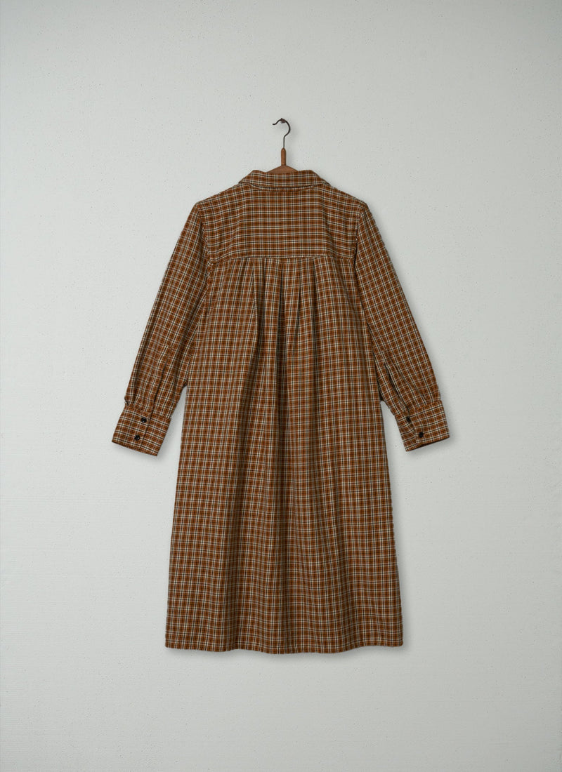 Reworn Check Swingy Shirt Dress Size 12 (251) | Amber