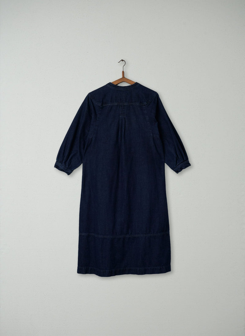 Reworn Swingy Denim Dress Size 10 (261) | Indigo