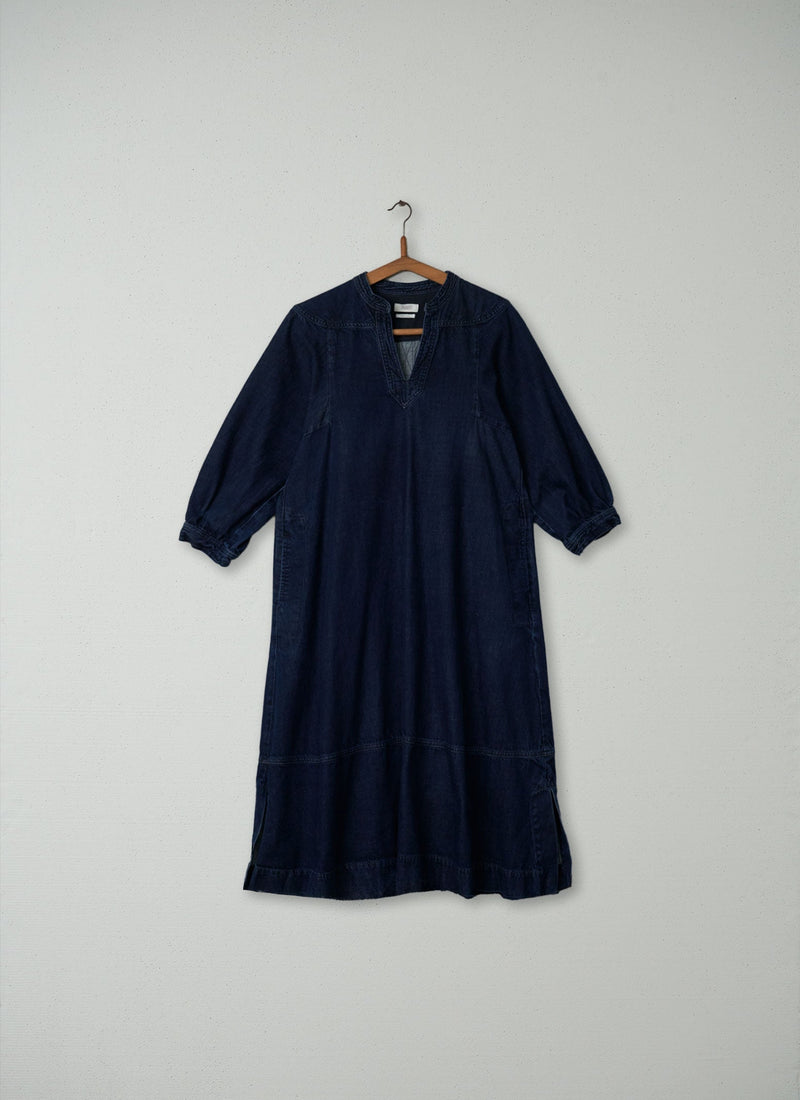 Reworn Swingy Denim Dress Size 10 (261) | Indigo