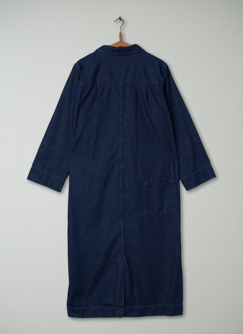 Reworn Denim Dress Size 14 (427) | Indigo