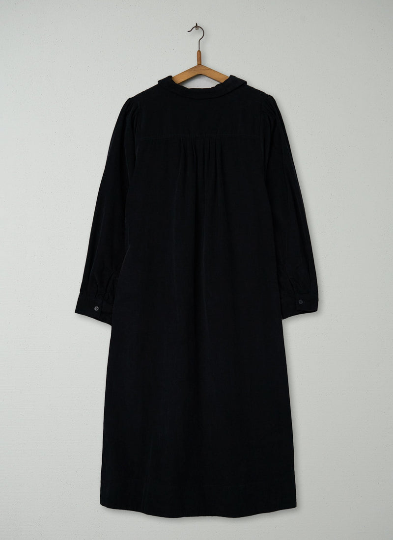 Reworn Needlecord Dress Size 12 (1337) | Black