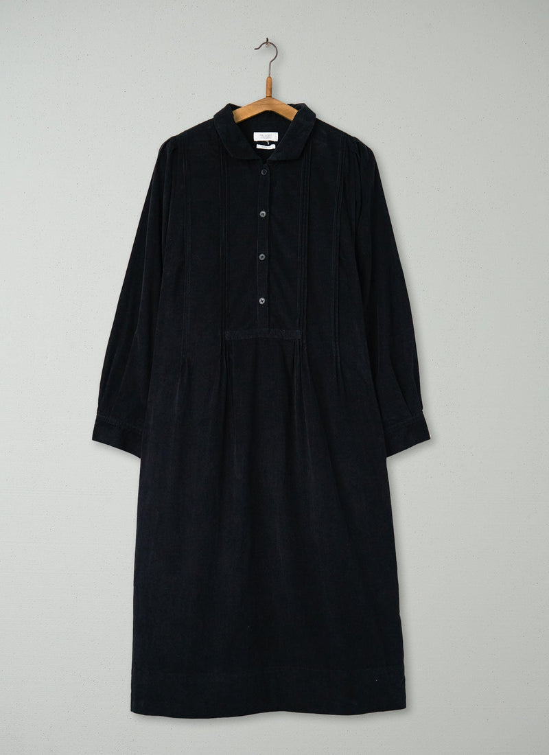 Reworn Needlecord Dress Size 12 (1337) | Black