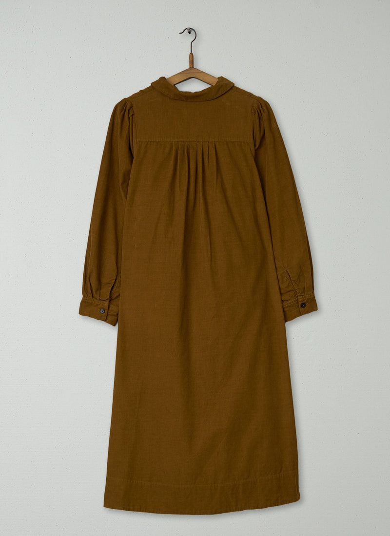 Reworn Needlecord Dress Size 8 (1441) | Tobacco