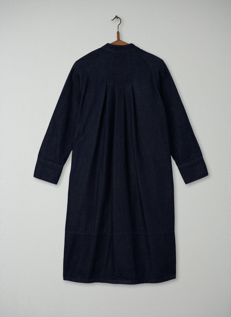Reworn Denim Workwear Dress Size 8 (120) | Indigo