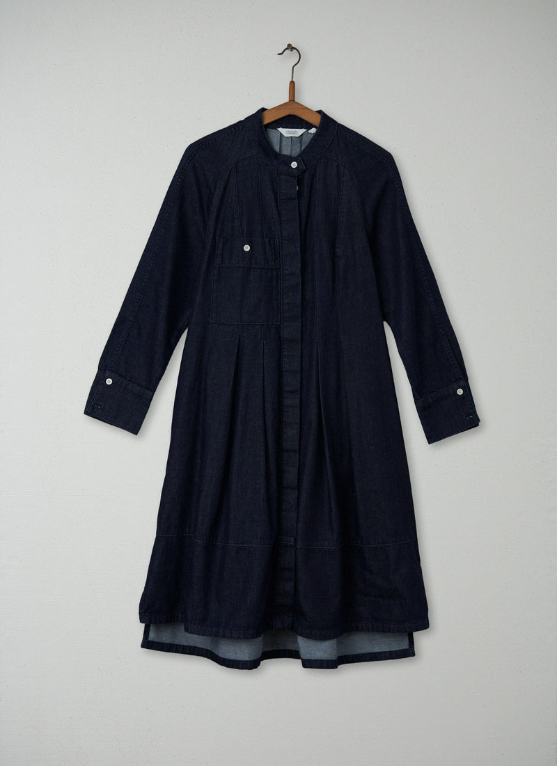 Reworn Denim Workwear Dress Size 8 (120) | Indigo