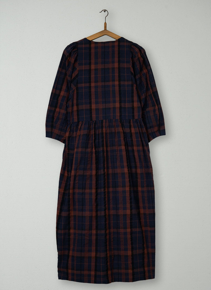 Reworn Check Cotton Dress Size 18 (2011) | Multi