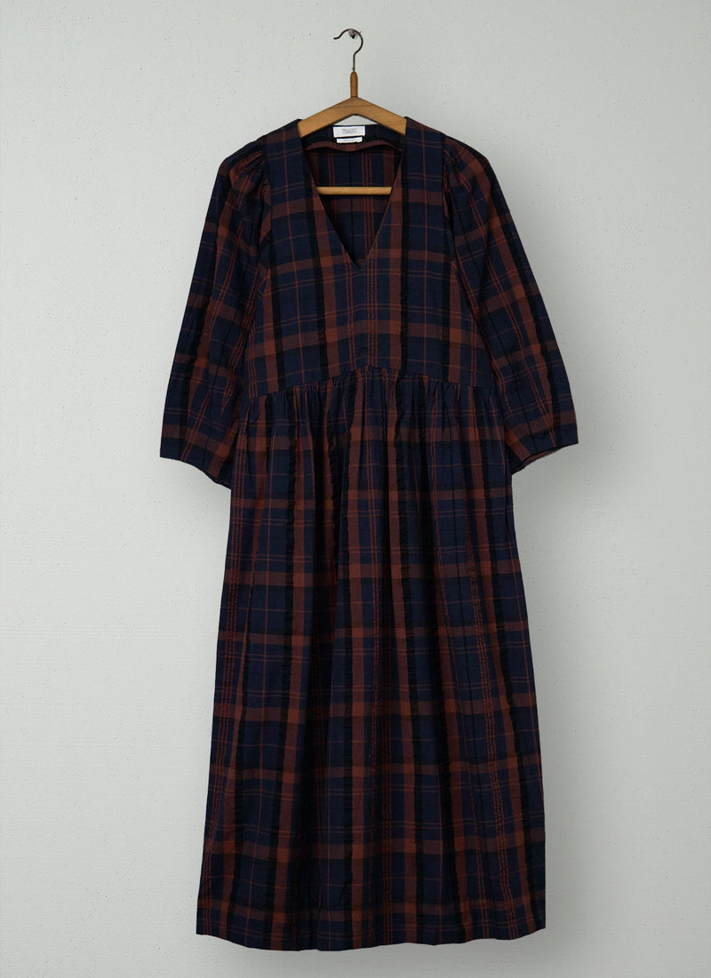 Reworn Check Cotton Dress Size 18 (2011) | Multi