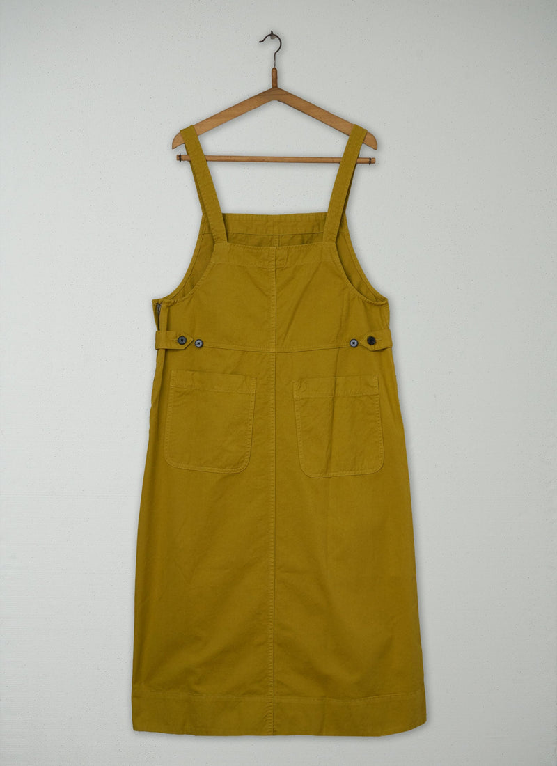Reworn Twill Pinafore Dress Size 14 (1938) | Brass