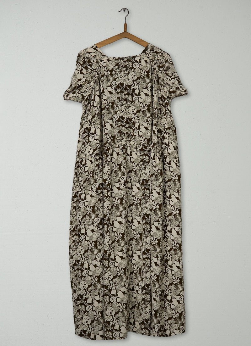 Reworn Flotsam Print Dress Size L (1660) | Multi