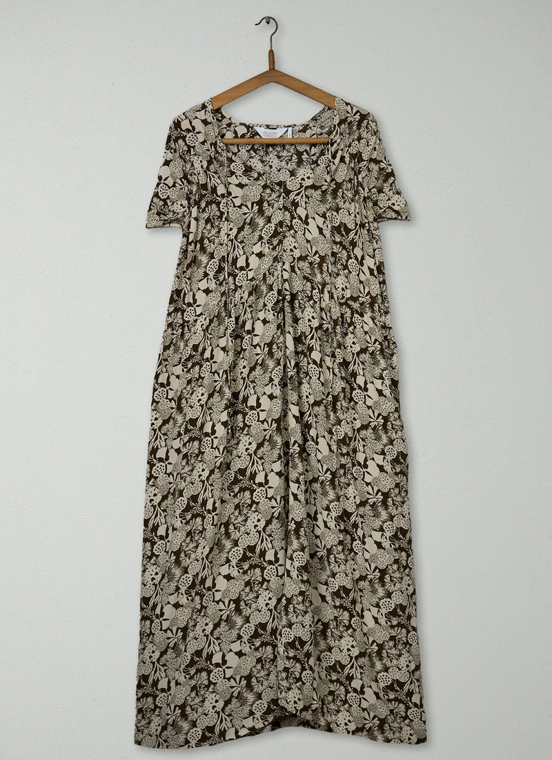 Reworn Flotsam Print Dress Size L (1660) | Multi