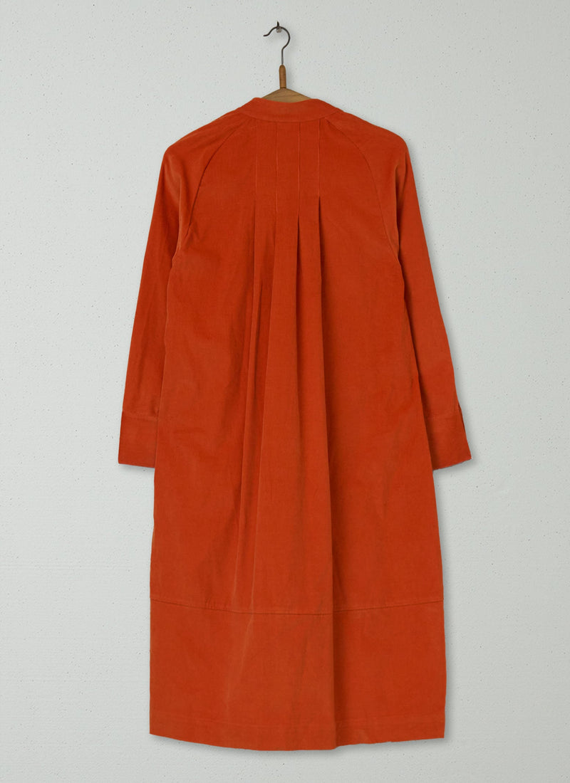 Reworn Needlecord Dress Size 8 (1206) | Nasturtium