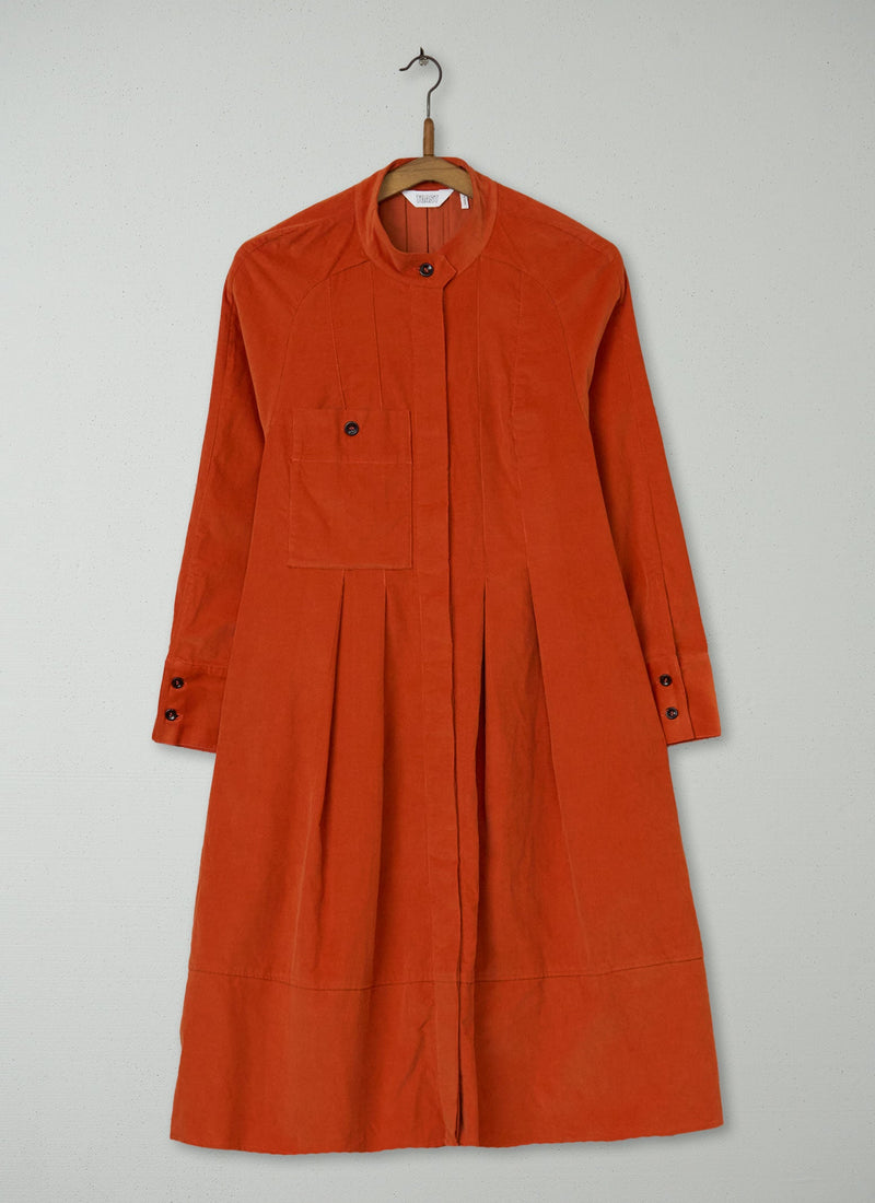 Reworn Needlecord Dress Size 8 (1206) | Nasturtium