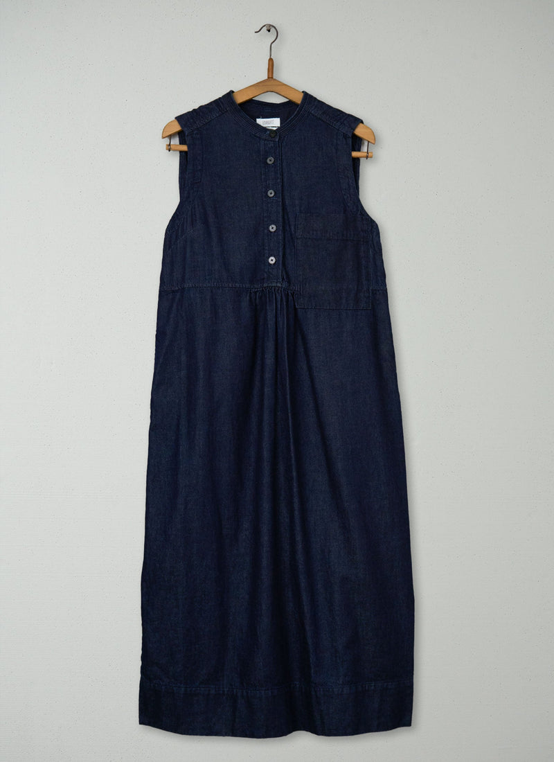 Reworn Lightweight Denim Dress Size 10 (1713) | Indigo