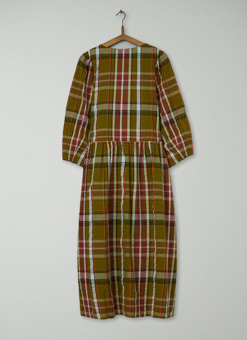 Reworn Strata Check Dress Size 16 (1345) | Multi
