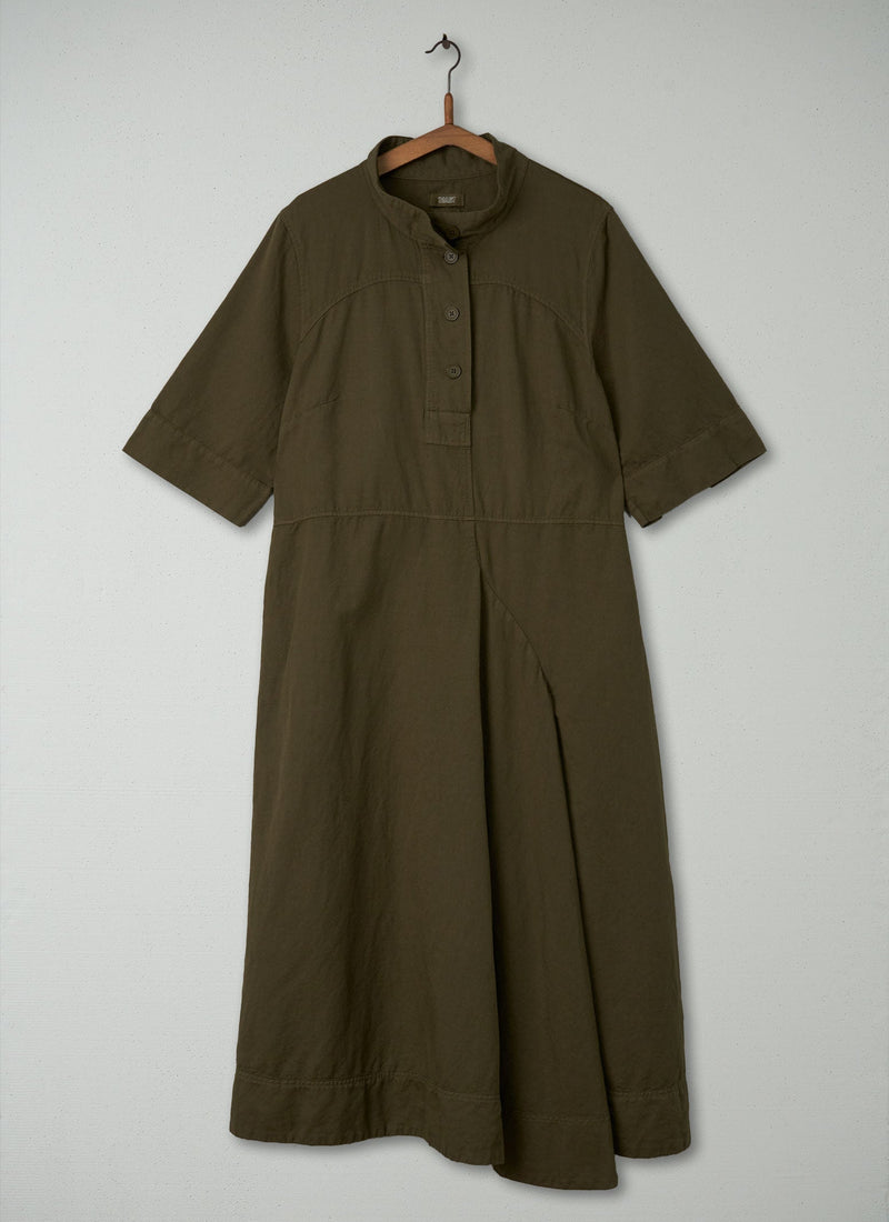 Reworn Draped Utility Dress Size 18 (355) | Rich Olive