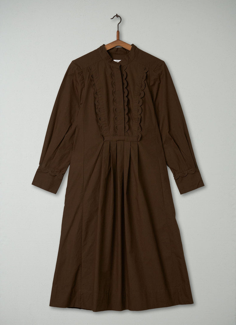 Reworn Broderie Anglaise Dress Size 10 (357) | Conker