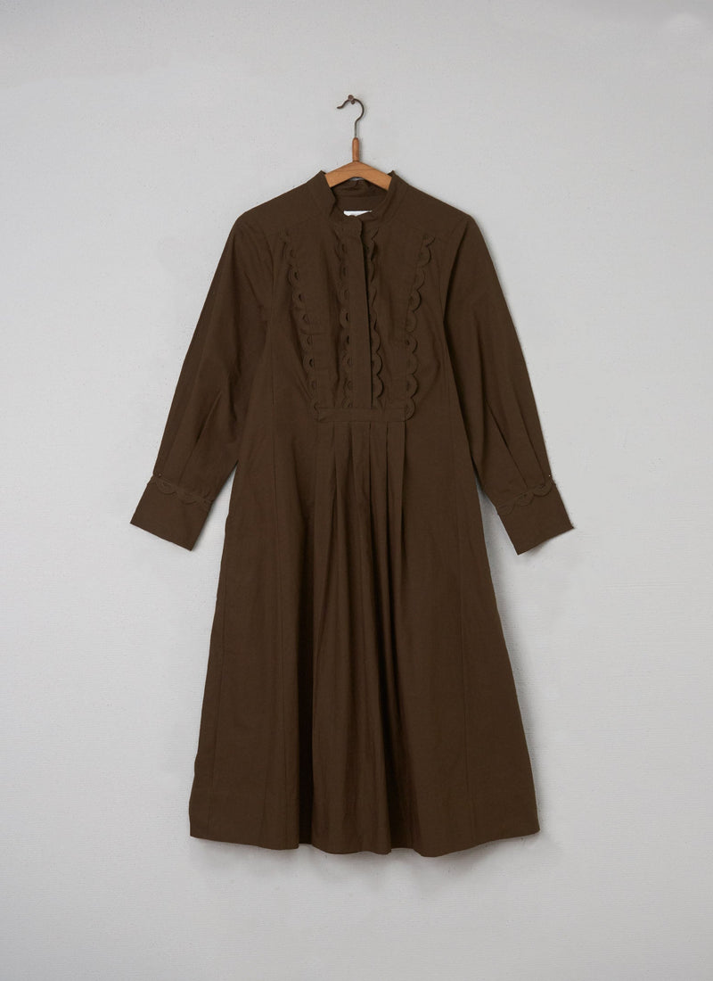 Reworn Broderie Anglaise Dress Size 8 (101) | Conker