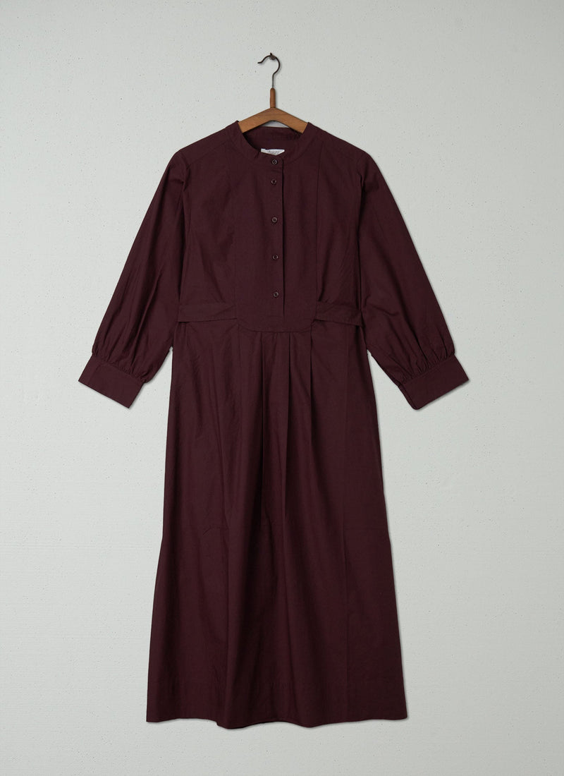 Reworn Bib Front Poplin Dress Size 10 (324) | Hickory