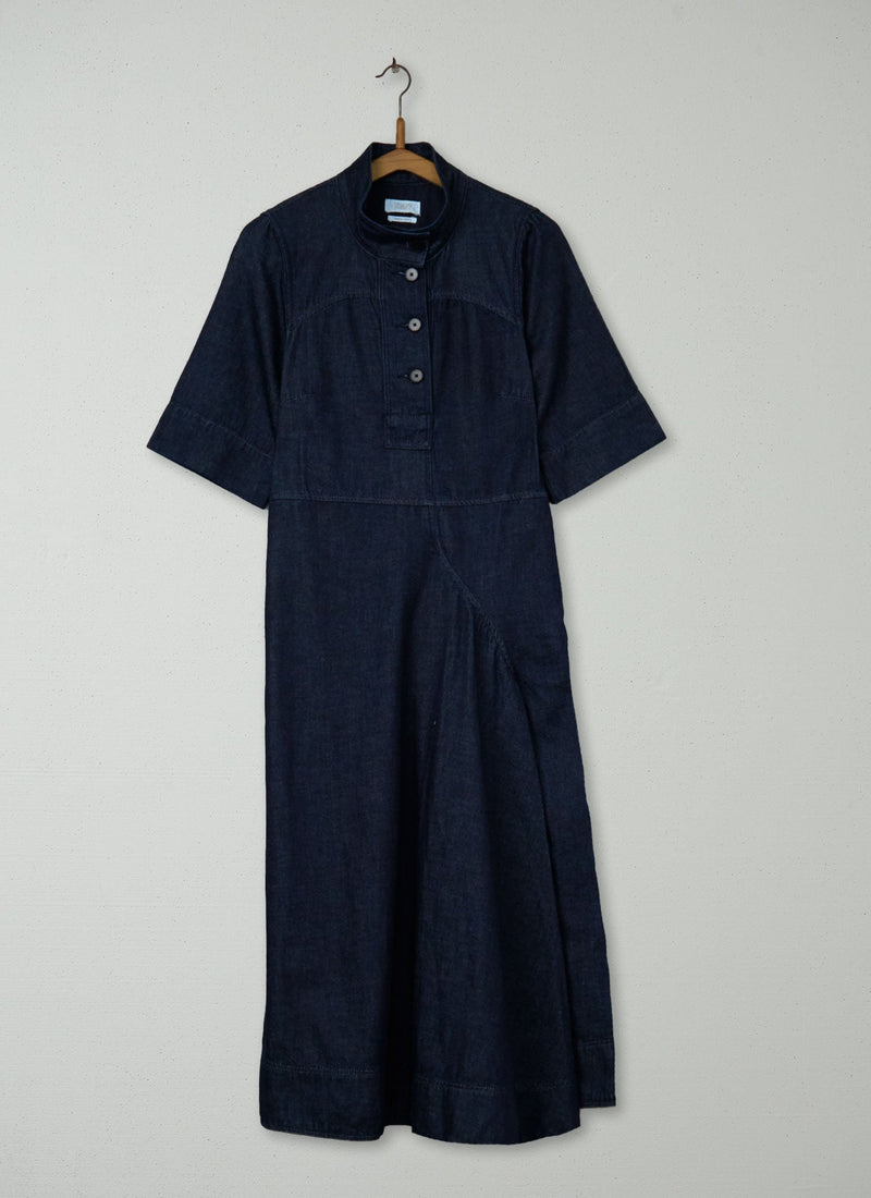 Reworn Denim Utility Dress Size 6 (1366) | Indigo