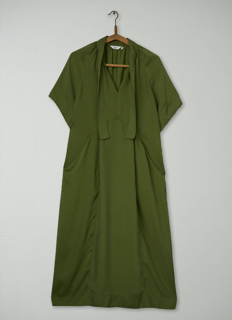 Reworn Tie Neck Dress Size 10 (1919) | Fern