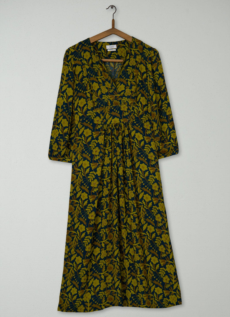 Reworn Floral Fluid Crepe Dress Size 12 (1612) | Multi