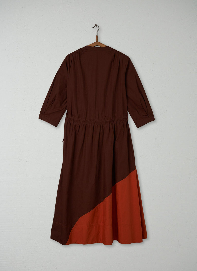Reworn Organic Poplin Dress Size S (122) | Red Cedar