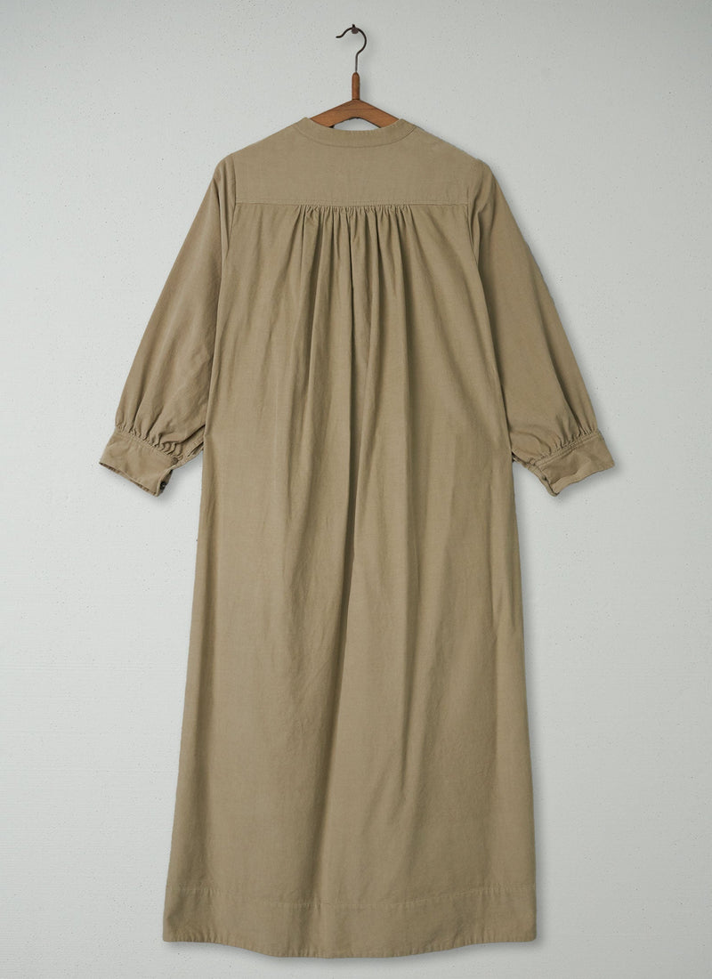 Reworn Needlecord Dress Size 6 (366) | Pebble