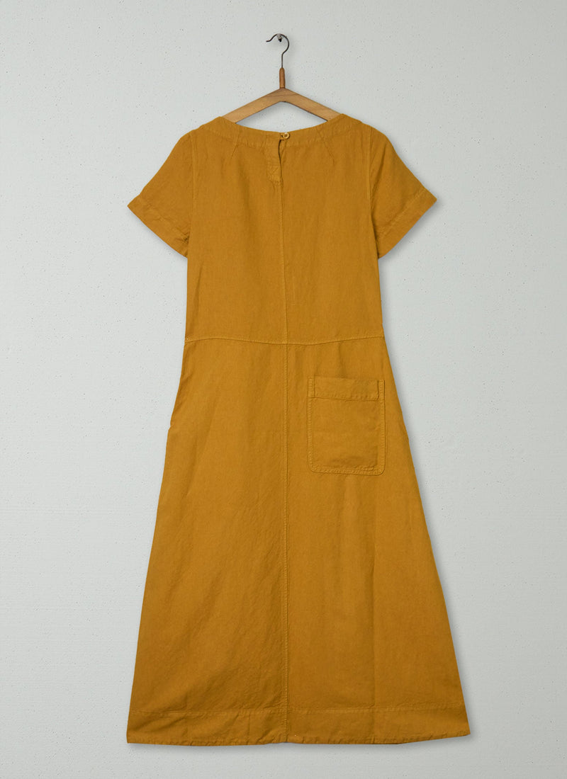 Reworn Cotton Linen Dress Size 4 (1744) | Dhal