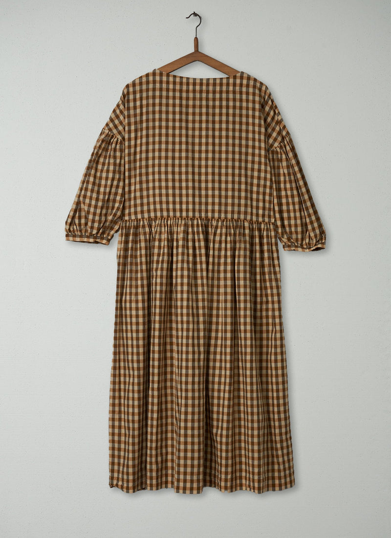 Reworn Gingham Dress Size M (299) | Multi