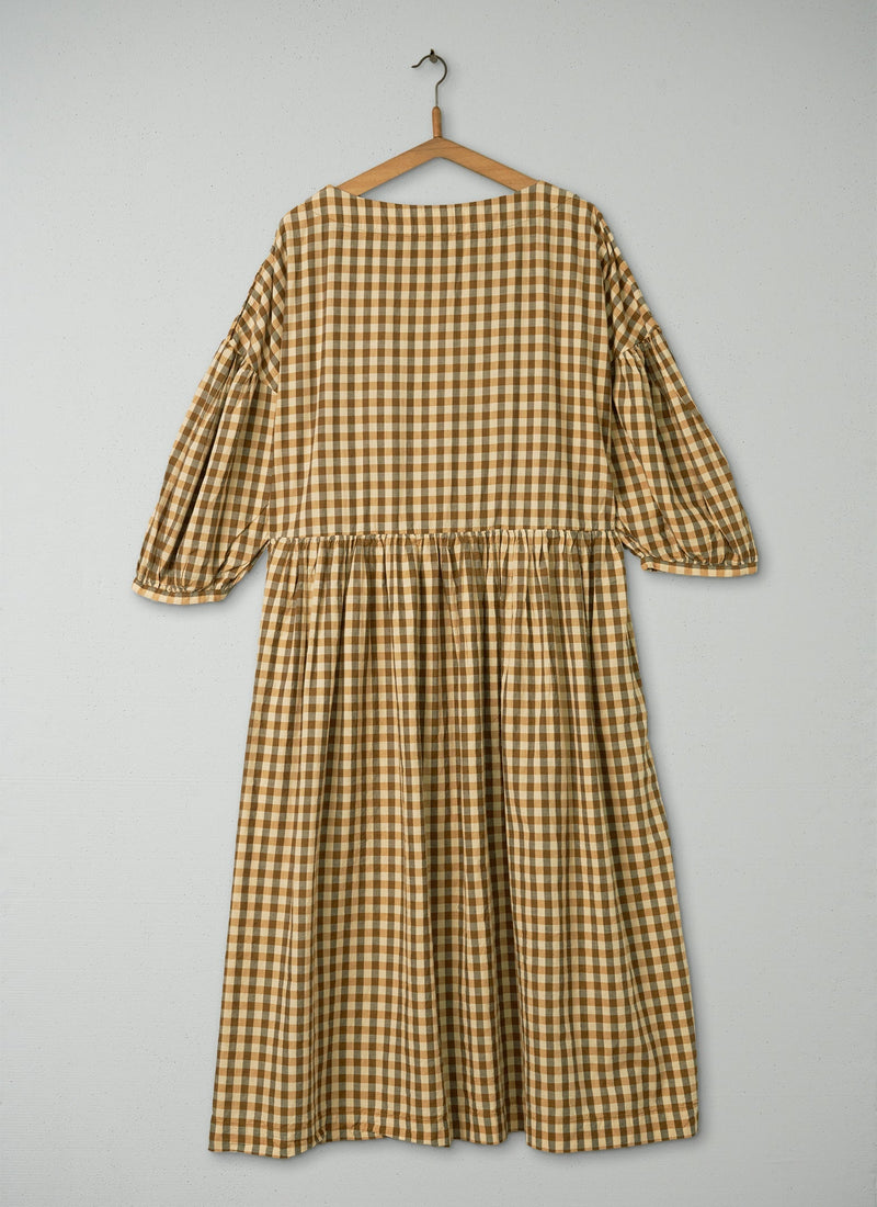 Reworn Gingham Dress Size XL (377) | Multi
