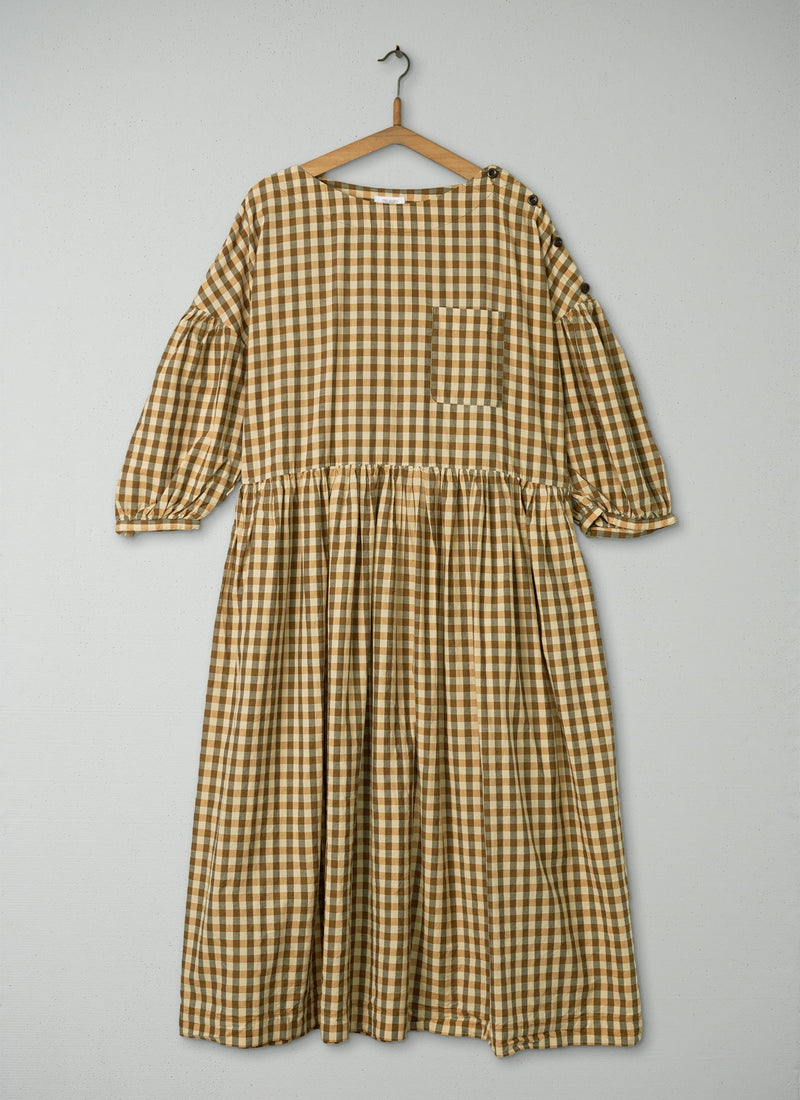 Reworn Gingham Dress Size XL (377) | Multi