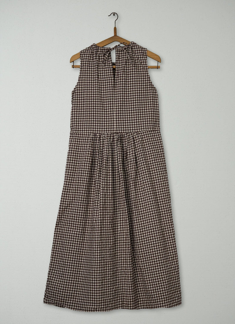 Reworn Gingham Seersucker Dress Size 10 (1676) | Multi