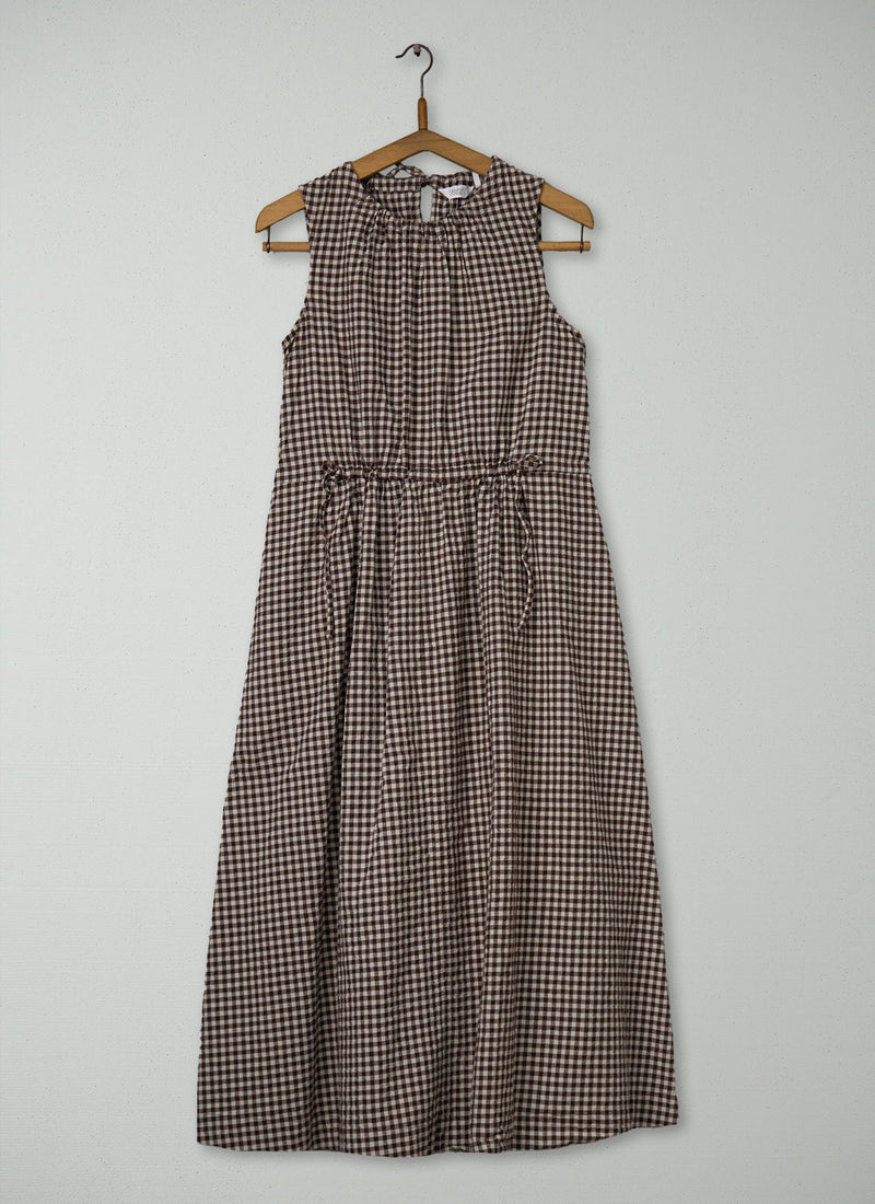 Reworn Gingham Seersucker Dress Size 10 (1676) | Multi