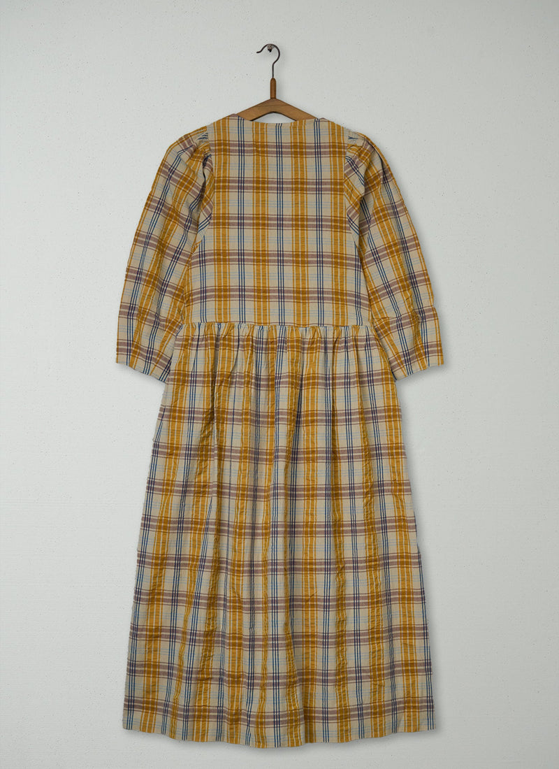 Reworn Check Cotton Dress Size 6 (1775) | Multi