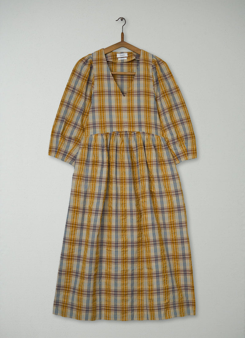 Reworn Check Cotton Dress Size 6 (1775) | Multi