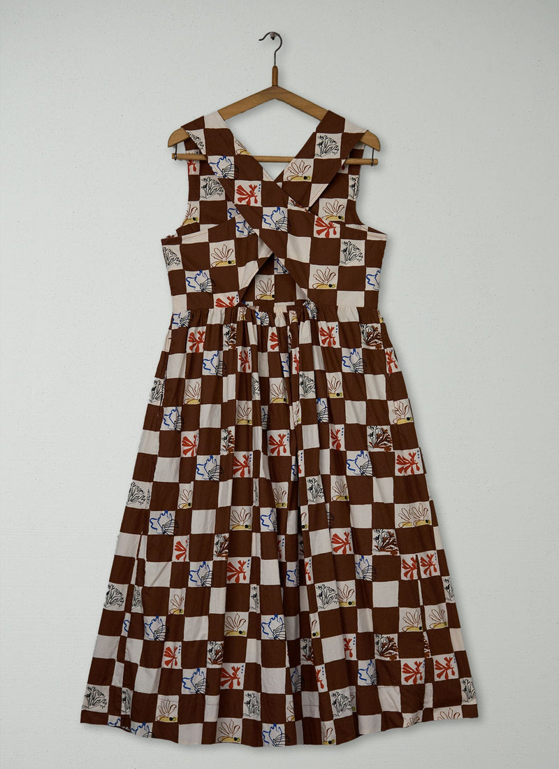 Reworn Coral Print Dress Size 16 (1699) | Multi