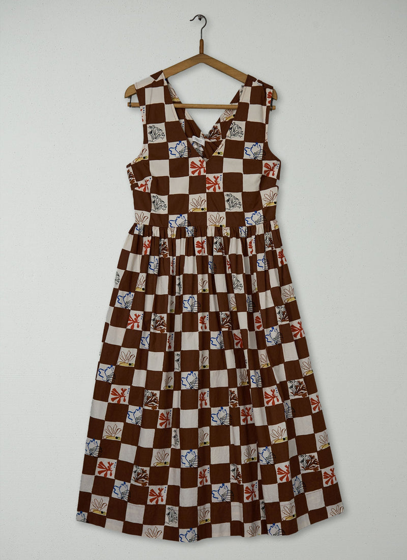 Reworn Coral Print Dress Size 16 (1699) | Multi