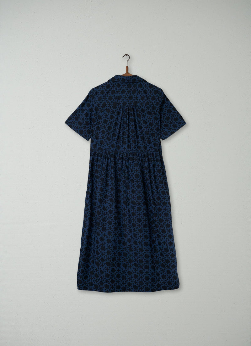 Reworn Cotton Shirt Dress Size 10 (277) | Blue