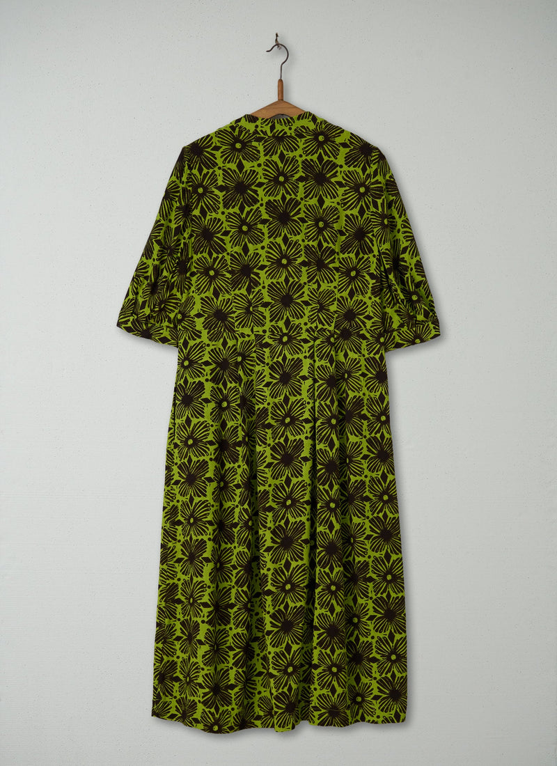 Reworn Tie Neck Print Dress Size 4 (559) | Multi