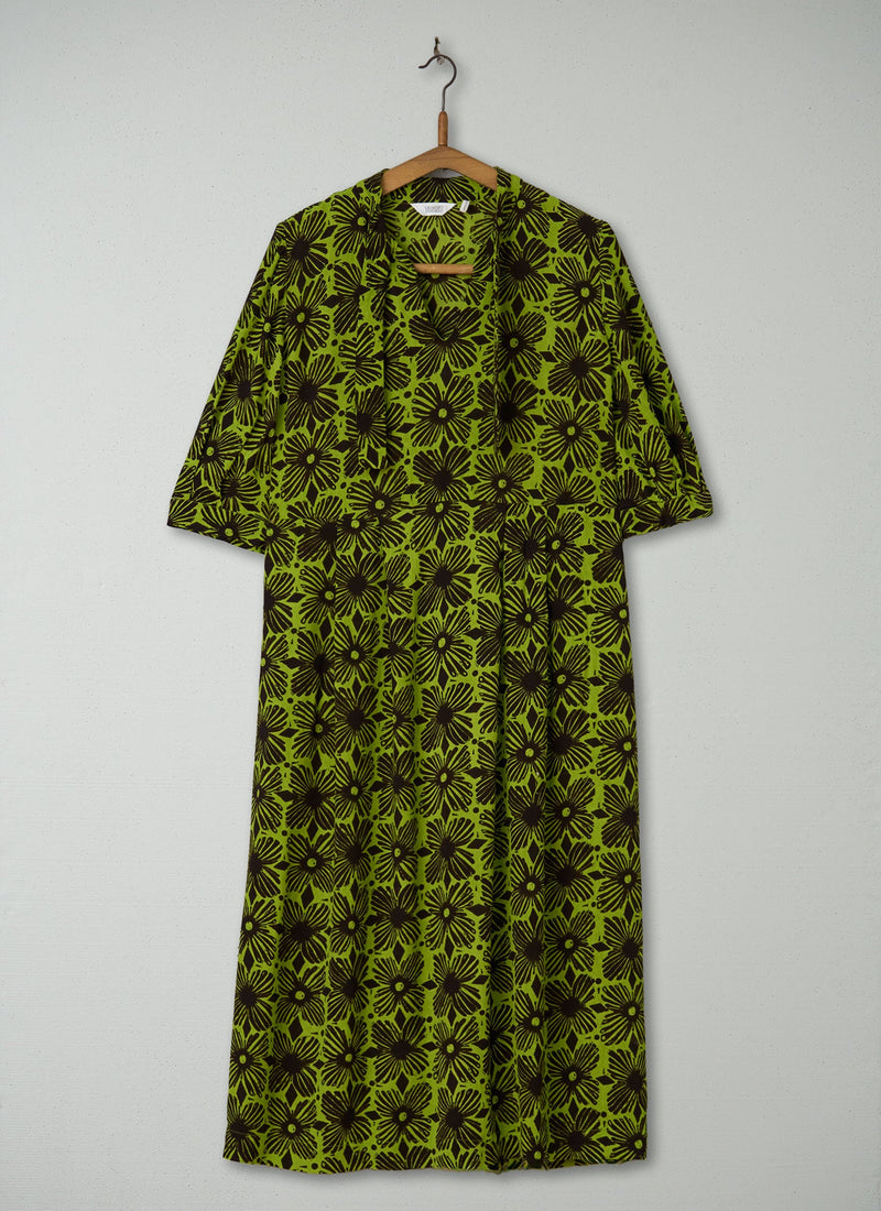 Reworn Tie Neck Print Dress Size 4 (559) | Multi