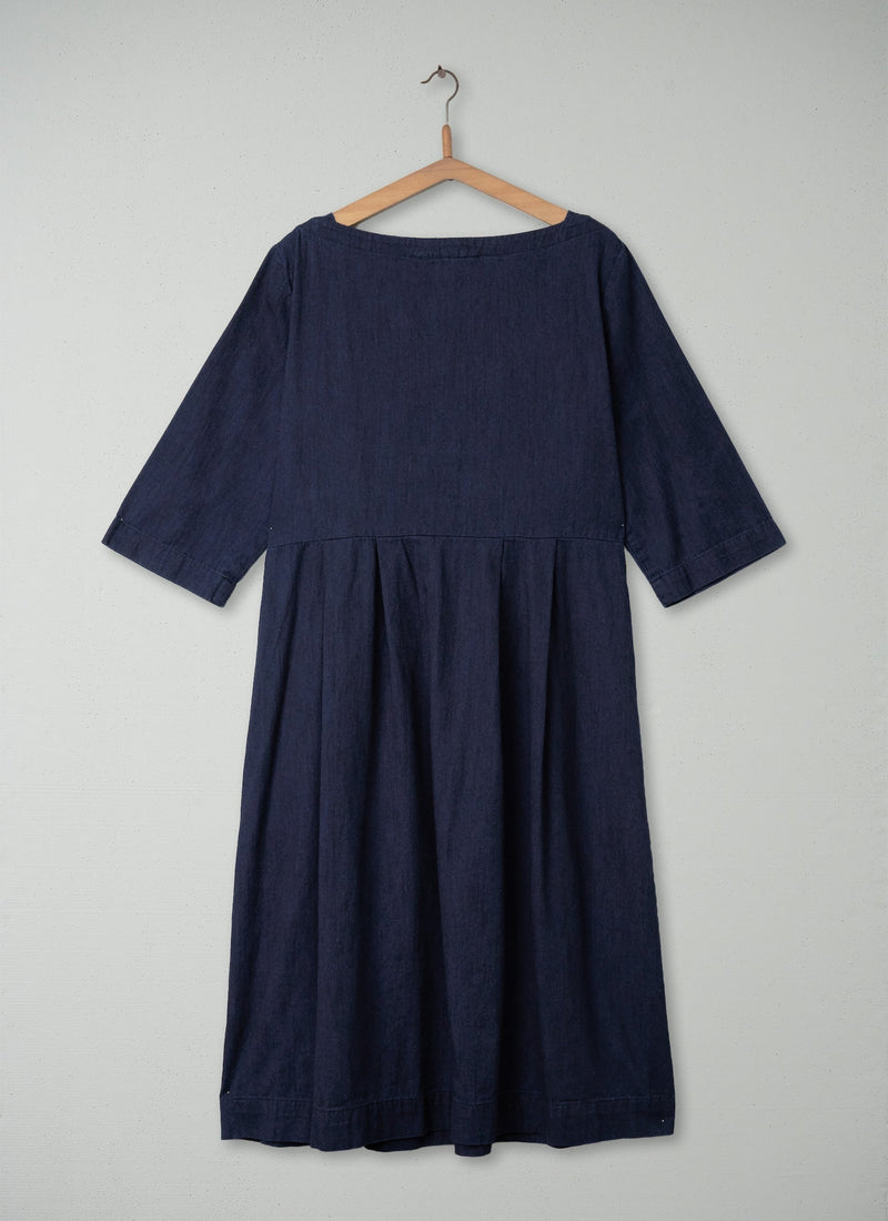 Reworn Franca Twill Dress Size 14 (361) | Indigo