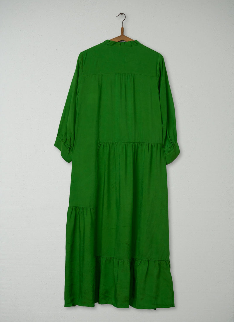 Reworn Tiered Crinkle Dress Size S (2191) | Spruce