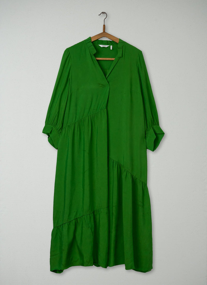 Reworn Tiered Crinkle Dress Size S (2191) | Spruce