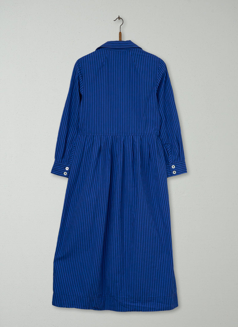 Reworn Stripe Poplin Dress Size S (1321) | Multi