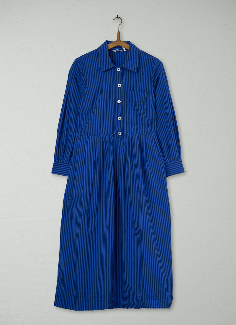 Reworn Stripe Poplin Dress Size S (1321) | Multi