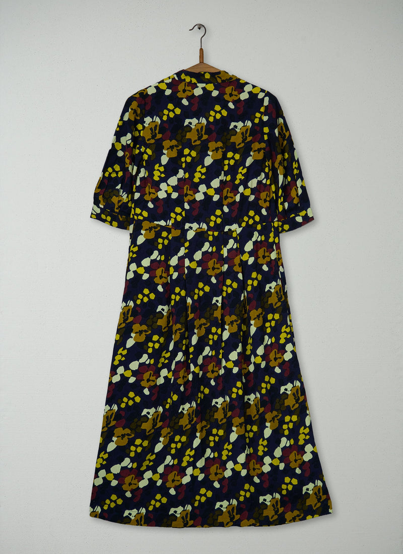 Reworn Harlequin Flower Print Dress Size 6 (2186) | Multi