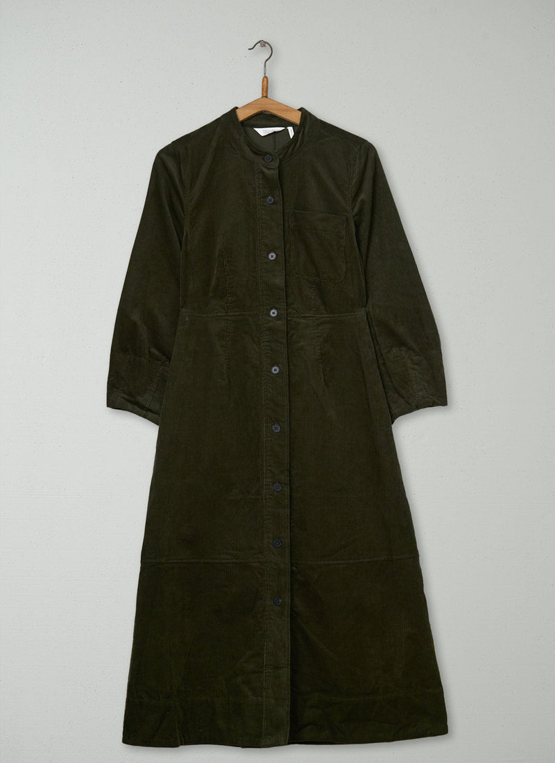 Reworn Soft Cord Dress Size 4 (2213) | Green